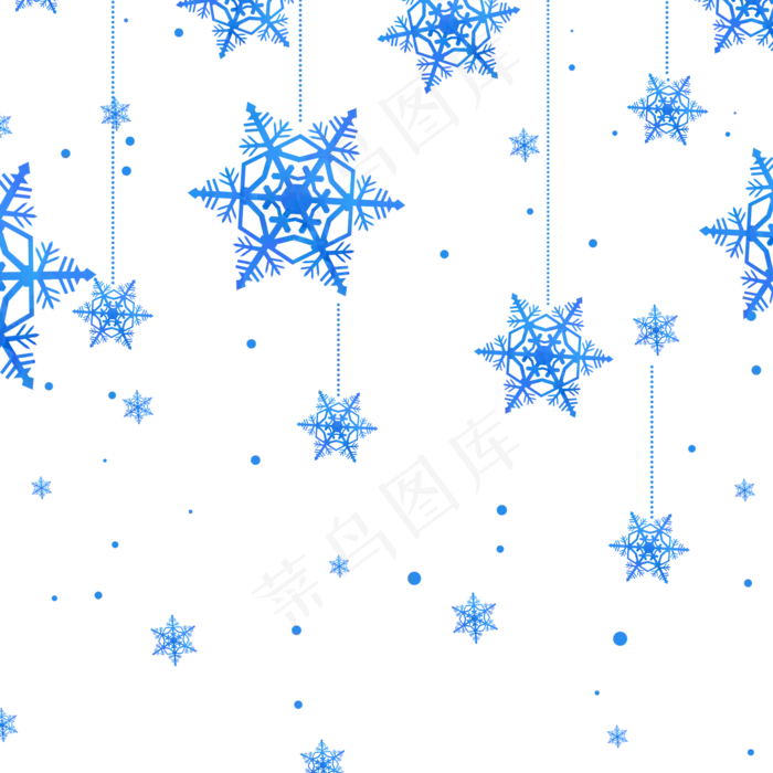 冬天雪雪花,免抠元素(2048*2048px 300 dpi )psd模版下载