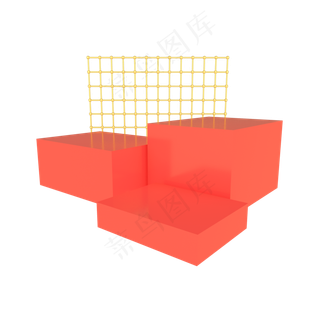 618电商简约几何舞台