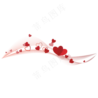 爱心与不规则线条