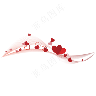 爱心与不规则线条