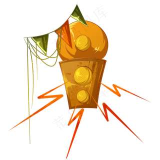 儿童节彩旗装饰