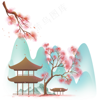 中国风影院园林