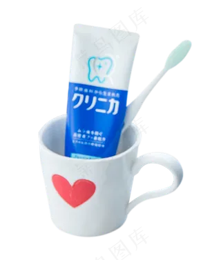 杯子牙膏牙刷,免抠元素