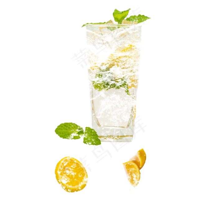 黄色冰镇柠檬,免抠元素(4724X4724(DPI:3000))psd模版下载