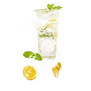 黄色冰镇柠檬,免抠元素