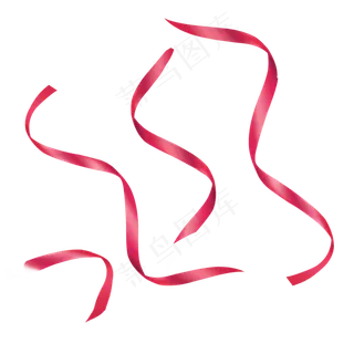 母亲节红色喜庆飘带