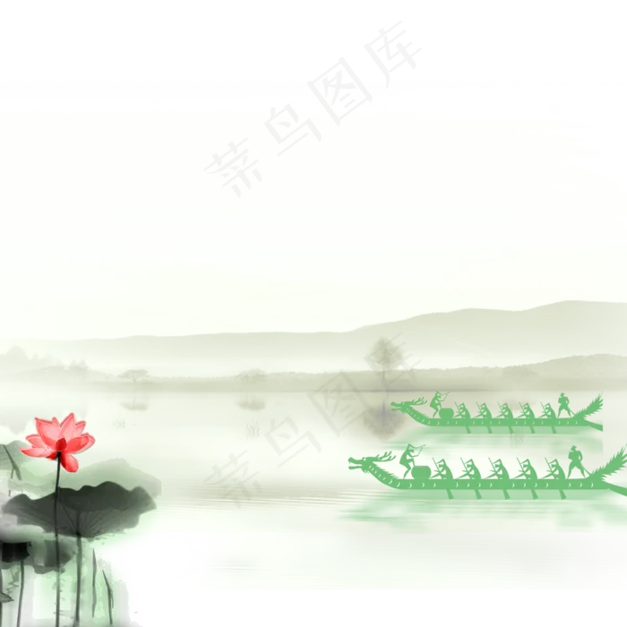 端午节赛龙舟免抠图(2000X2000(DPI:300))psd模版下载