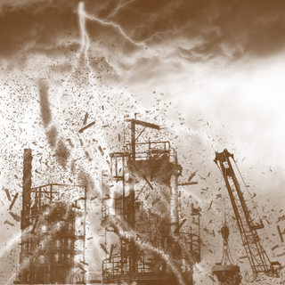 地震天空雷电灾难乌云效果素材,免抠元素