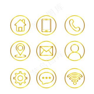 矢量地址电话图标,免抠元素