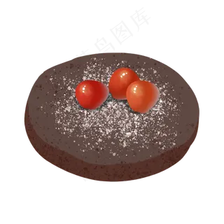 巧克力口味水果甜点蛋糕