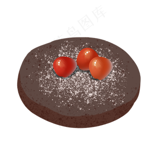 巧克力口味水果甜点蛋糕