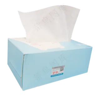 蓝色抽纸盒抽纸,免抠元素