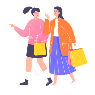 妇女节姐妹闺蜜出游,免抠元素