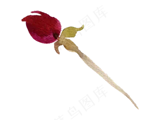 森系小清新水彩手绘花朵玫瑰