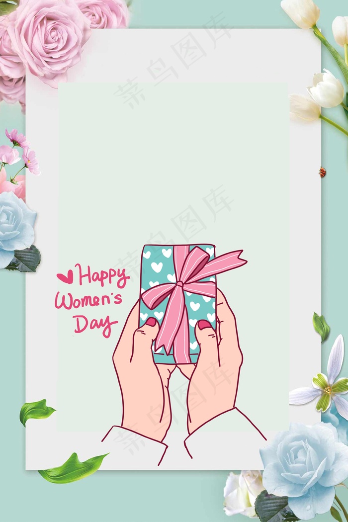 粉色母亲节主题背景