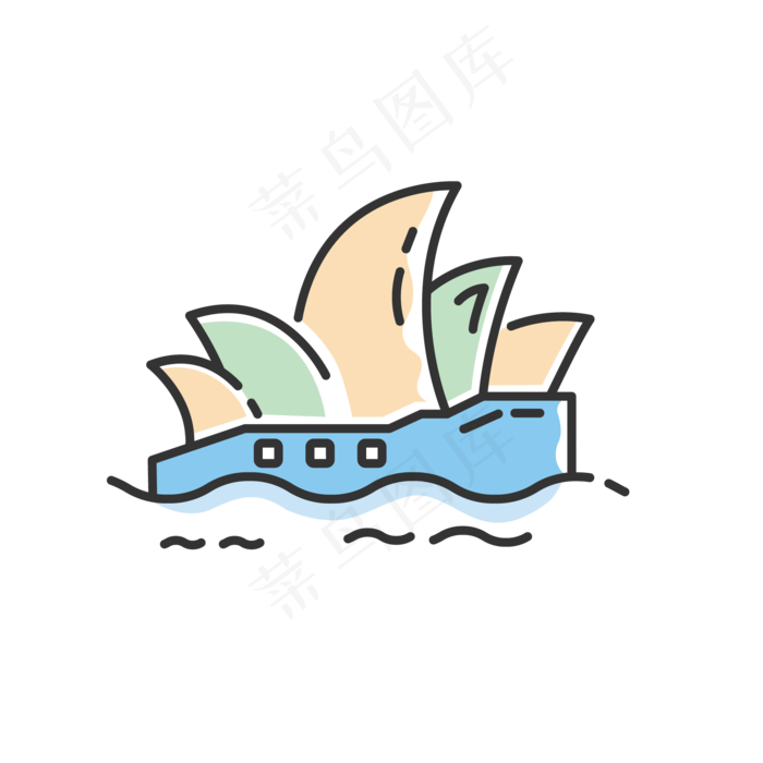 世界旅游MBE风格大剧院景点图案