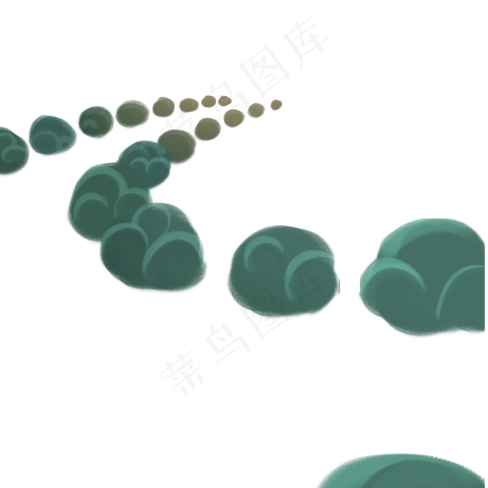 卡通植物装饰下载(2000*2000px 300 dpi )psd模版下载