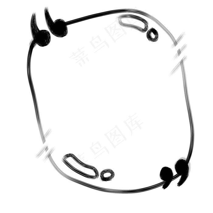圆角四边形边框(2000*2000px 72 dpi )eps,ai矢量模版下载