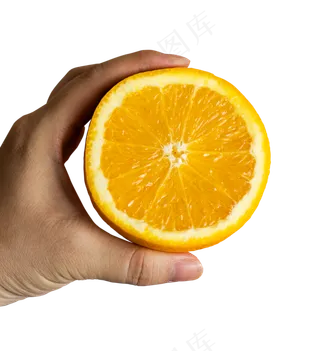 切开的橙子摄影图片