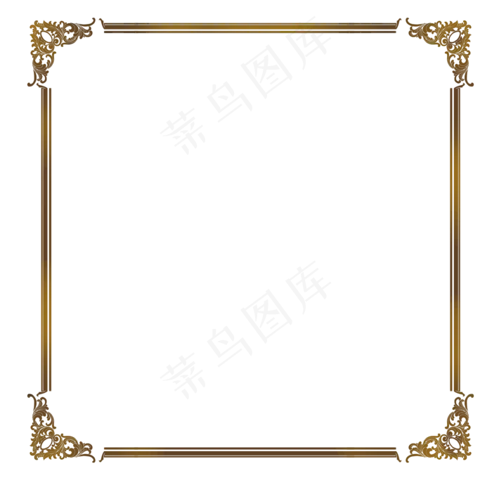 古典花纹边框,免抠元素(2000X2000(DPI:300))psd模版下载