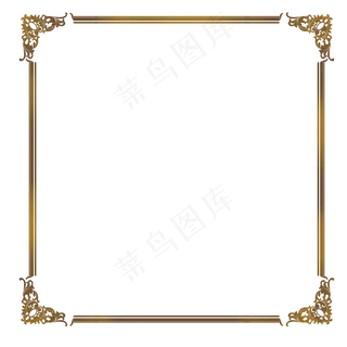 古典花纹边框,免抠元素