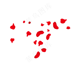 红色玫瑰花瓣漂浮素材免费下载