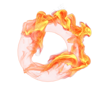 燃烧的火圈,免抠元素