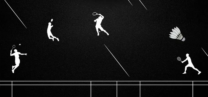 羽毛球社招生创意黑色banner 羽毛球社招生创意黑色banner