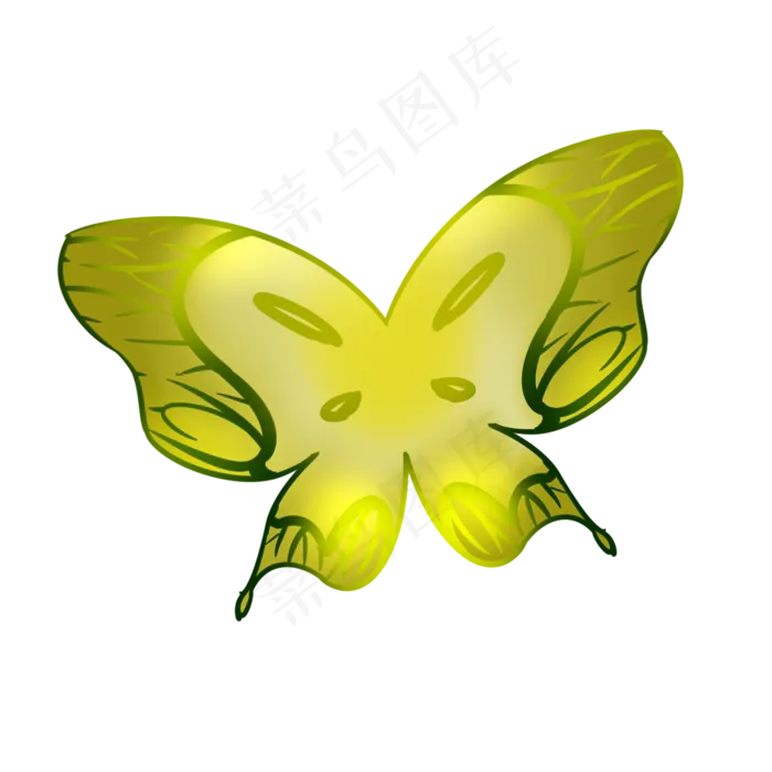 春季渐变荧光蝴蝶素材(2000X2000(DPI:299))psd模版下载