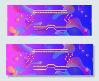 618理想生活狂欢节紫色电商banner