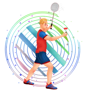 手绘运动人物png图,免抠元素