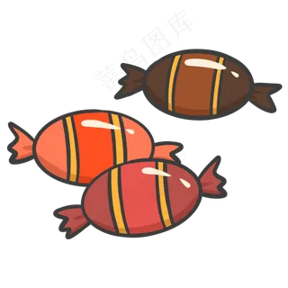 儿童节糖果深色卡通