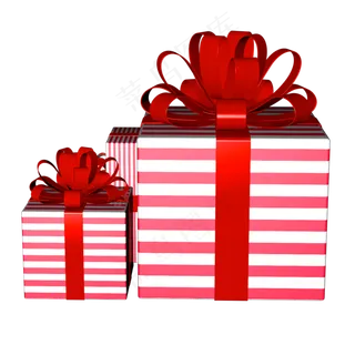 情人节礼品盒C4D立体装饰