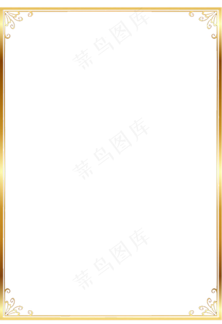 金色边框,免抠元素