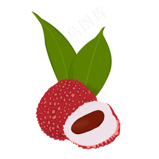 处暑手绘水果系列之噪点扁平风格