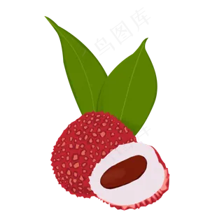 处暑手绘水果系列之噪点扁平风格