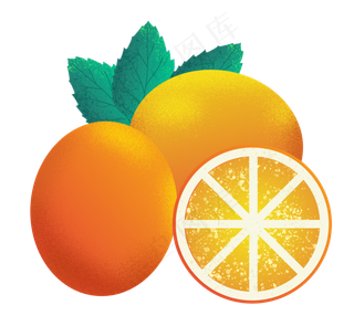 橙子水果黄色橙子