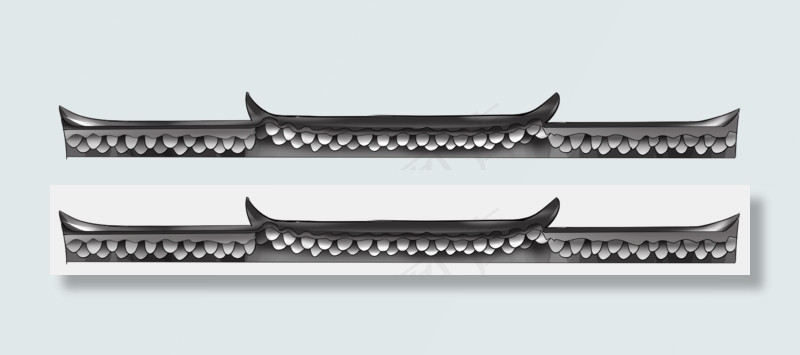 古风屋檐房檐边框