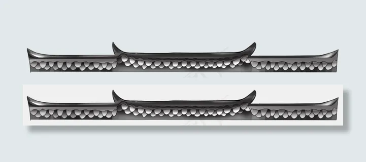 古风屋檐房檐边框