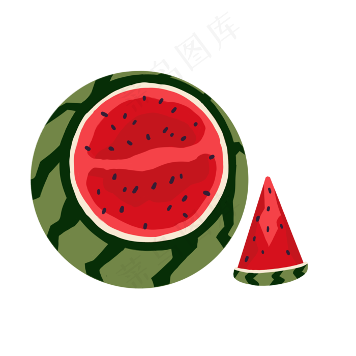 劈开的西瓜