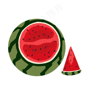 劈开的西瓜