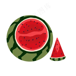 劈开的西瓜