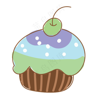 水果美味蛋糕免抠图