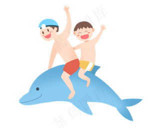游泳小男孩