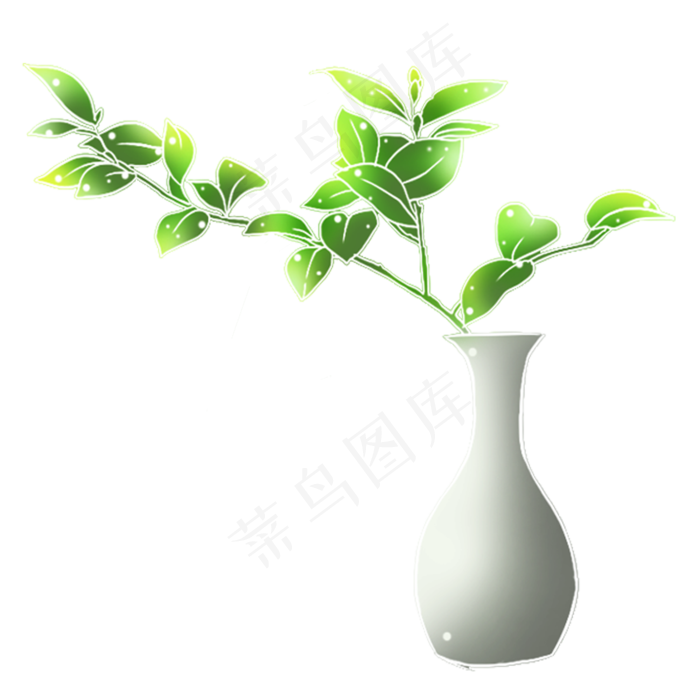 瓶花植物免扣素材