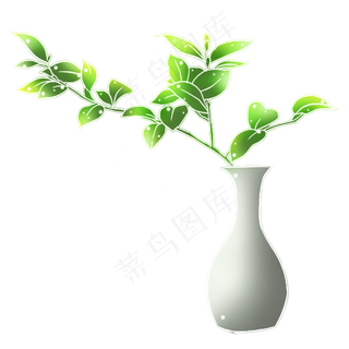 瓶花植物免扣素材