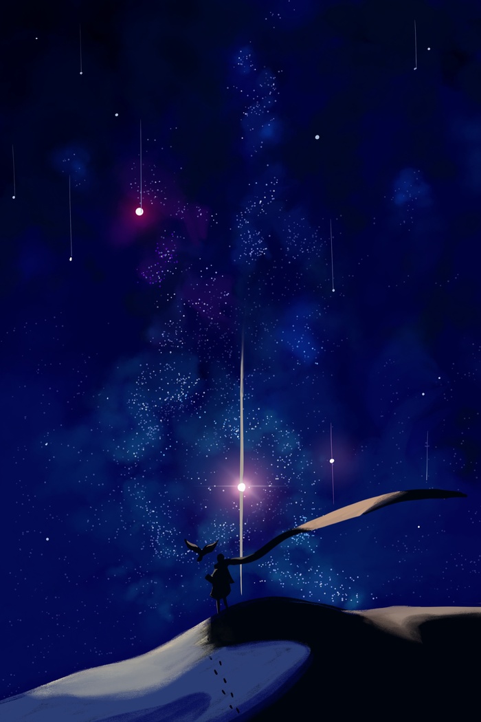 星空唯美治愈系星球梦幻流星雨