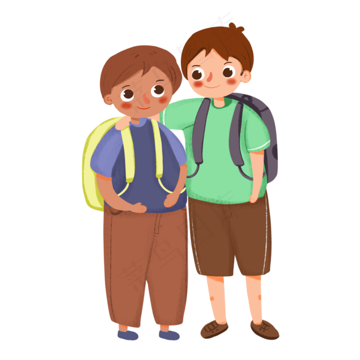 开学季学生装饰元素(2000X2000(DPI:132))psd模版下载