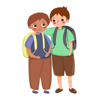 开学季学生装饰元素