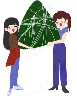 端午节女孩粽子